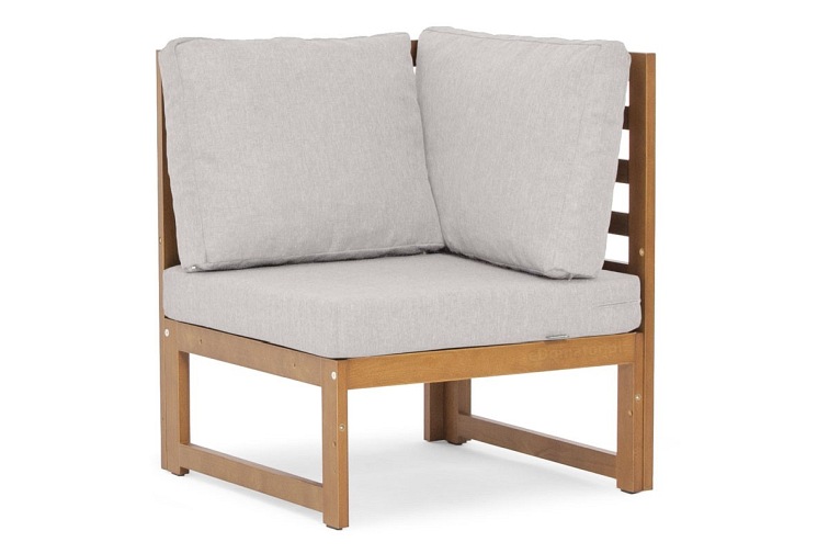 Sofa Ogrodowa Narożna MALTA 5-Osobowa Brązowy/Szary