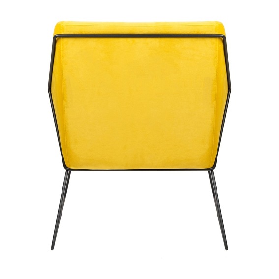 Fotel EMMA Velvet Żółty