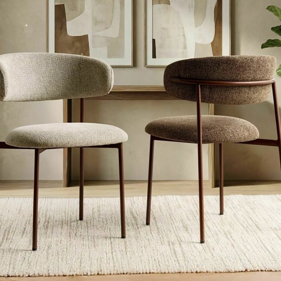 Krzesło ELTON D Cappuccino/Orzech