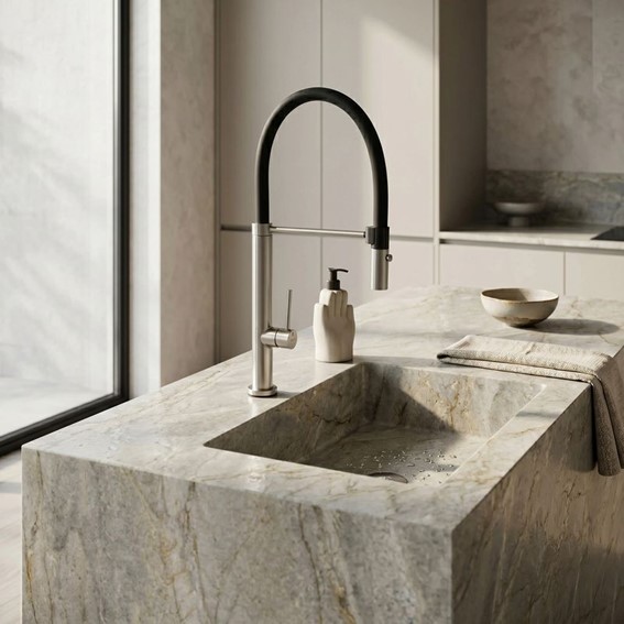 Bateria Kuchenna VIERA Nikiel Szczotkowany