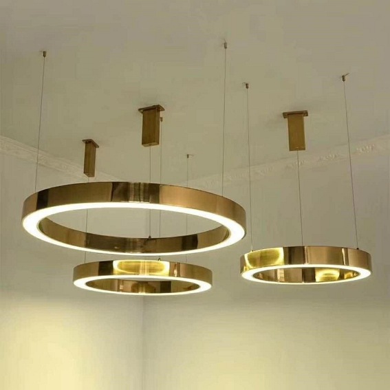 Lampa Wisząca RING 80 Złoty