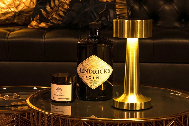 Lampa Biurkowa Lee 9x9x21 Złoty