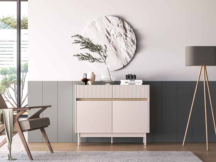 Komoda DUNEA 06 Kaszmirowy/Dąb Cremona