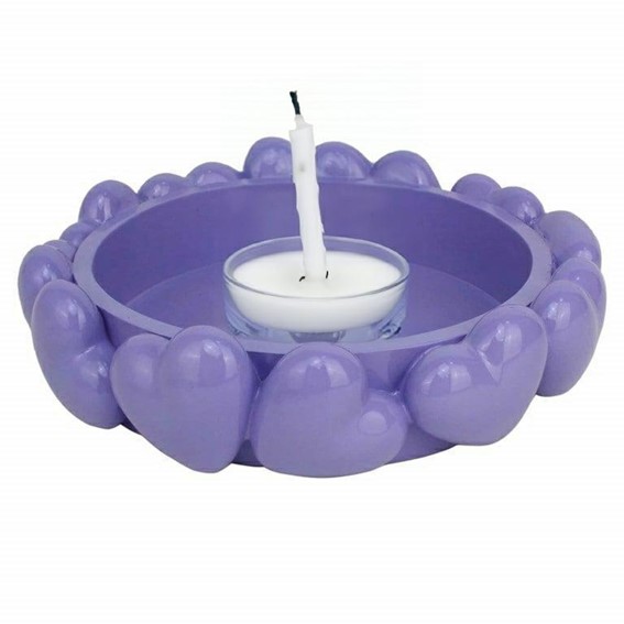 Taca Dekoracyjna SANNY HEARTS Fioletowy