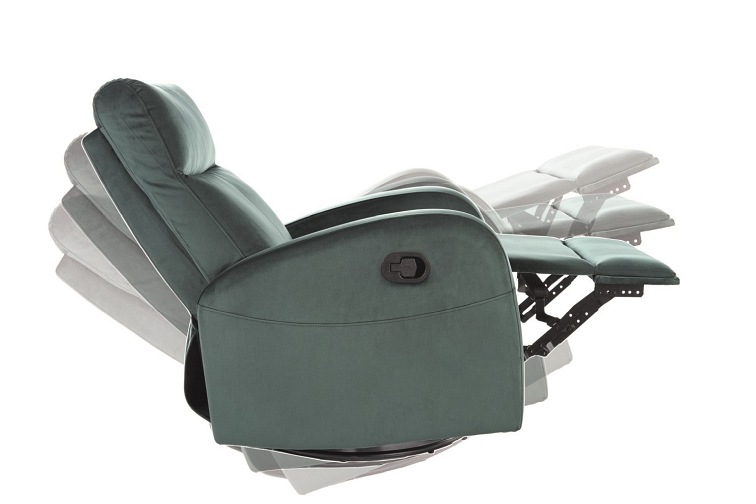 Fotel Rozkładany OLIMP Velvet Zielony Bluvel 78