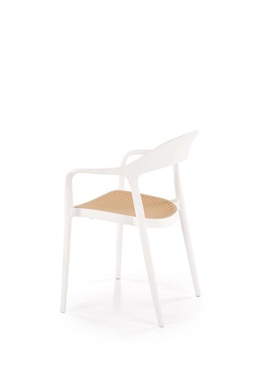 Krzesło K530 Biały/Naturalny