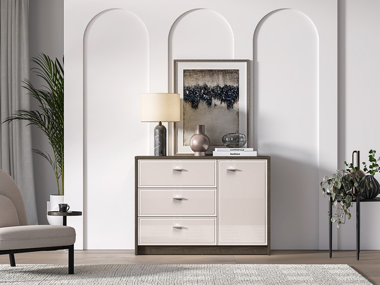 Komoda AVANTE 05 Cashmere/Czarny