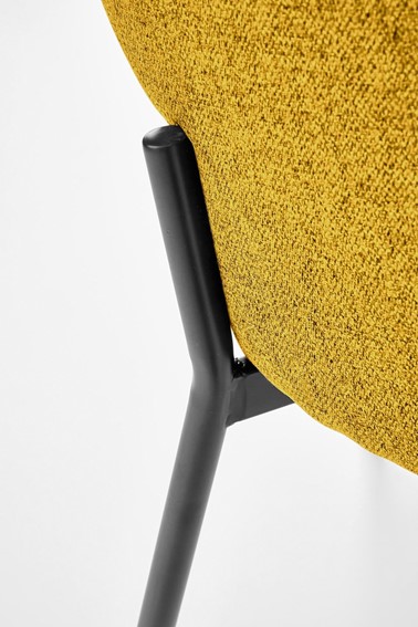 Krzesło K373 Czarny/Musztardowy