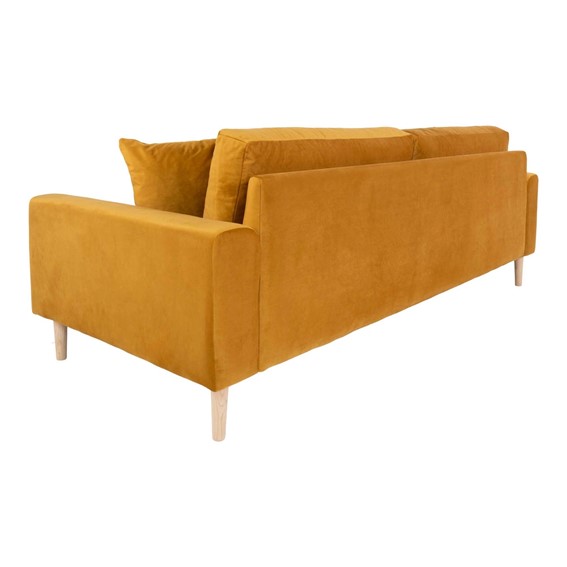 Sofa Trzyosobowa LIDO Żółty/Naturalny
