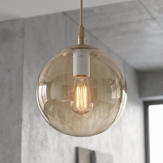 Lampa Wisząca COSMO 1 Beżowy/Miodowy