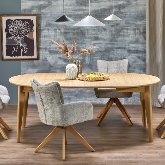 Stół Rozkładany MAGNUS (120-200)x200 Dąb Naturalny