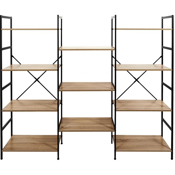 Regał BISTROT Czarny/Naturalny