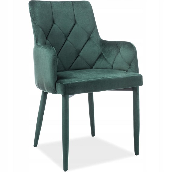 Krzesło RICARDO Velvet Zielony