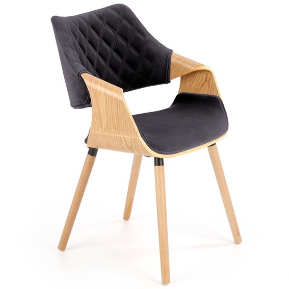 Krzesło K396 Naturalny/Czarny