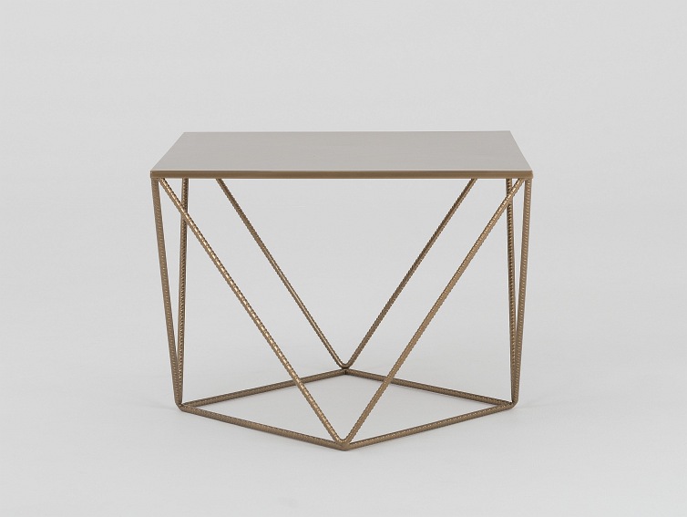 Stół Kawowy Daryl Metal 60x60 Złoty