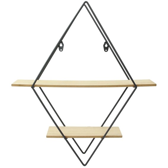 Półka Kwietnik DIAMOND Czarny/Naturalny