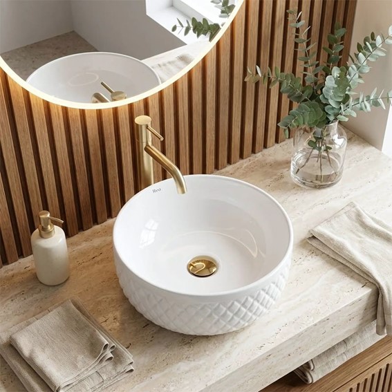 Umywalka Nablatowa GALAXY Biały