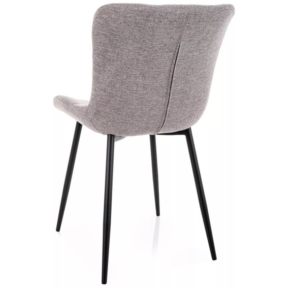 Krzesło JULIA Brego Szary/Czarny Mat
