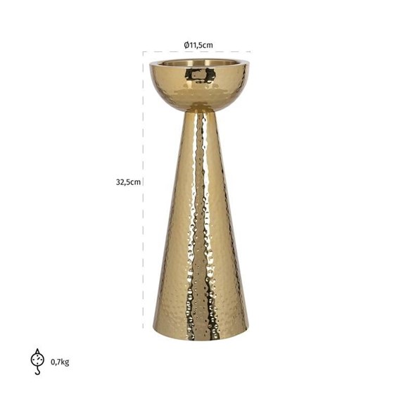 Świecznik LIZZ S Złoty