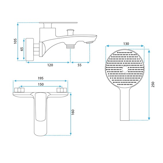 Bateria Wannowa JAGER Złoty