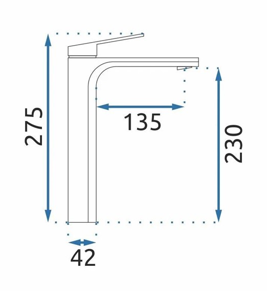 Bateria Umywalkowa Wysoka MARCO Tytan