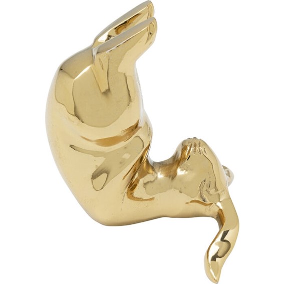 Dekoracja YOGA BUNNY 10 cm Złota