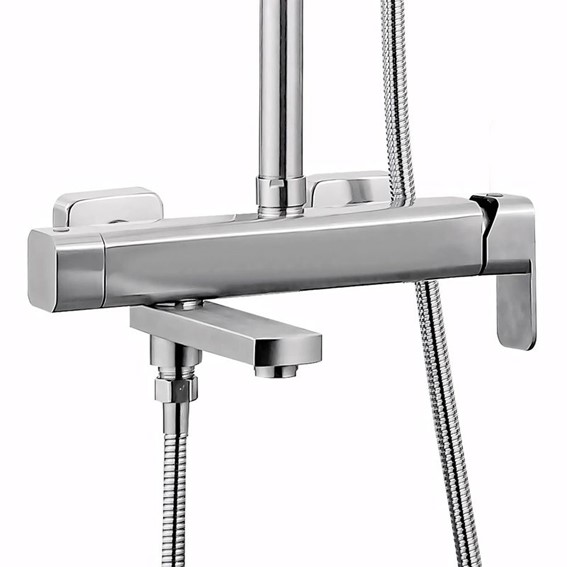 Zestaw Prysznicowy ARLO Nikiel Szczotkowany