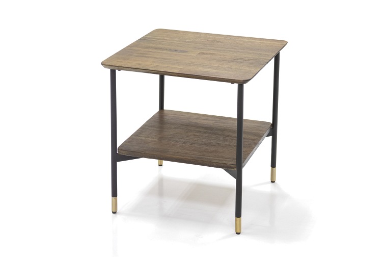 Stolik Maze L07-50 50x50x50 Czarny/Brązowy