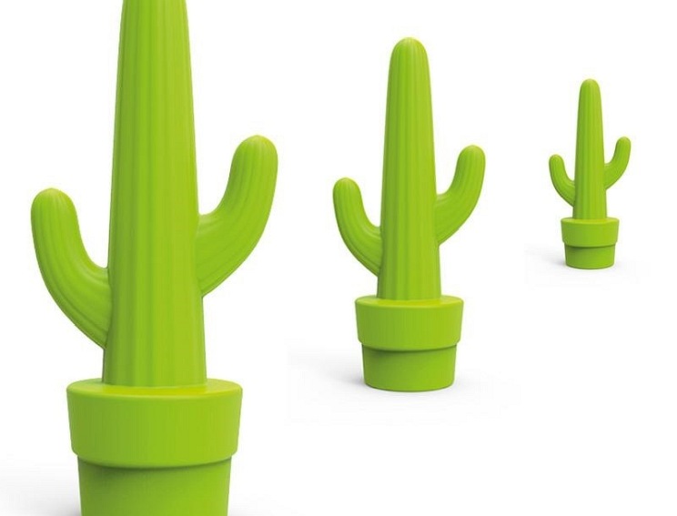 Lampa ogrodowa New Garden Kaktus C  Limonkowa, LED