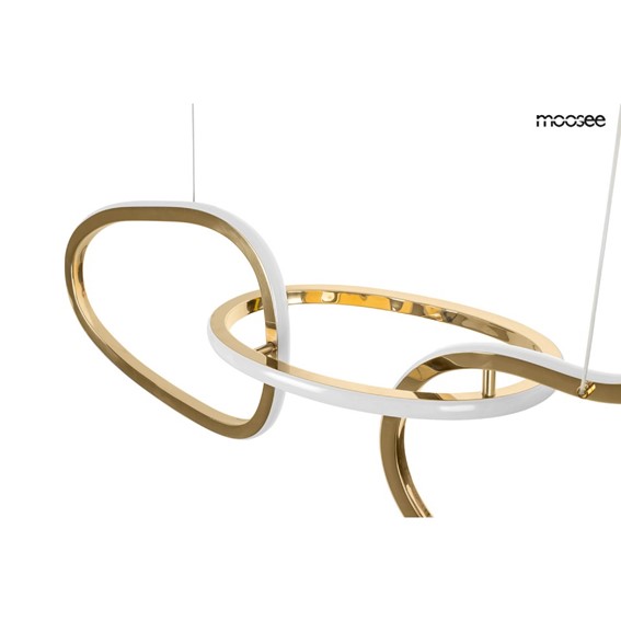 Lampa Wisząca JAZZ 5 Złoty/Biały