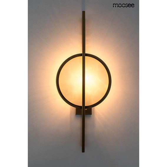 Lampa Ścienna TROYA Złoty/Biały