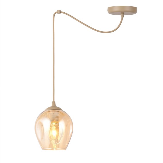Lampa Wisząca LEVEL 1 Beżowy/Miodowy