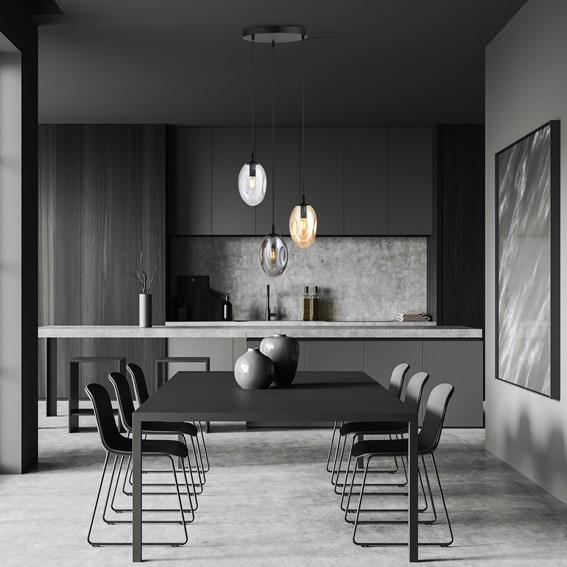 Lampa Wisząca ASTRAL 3 PREMIUM MIX Czarny