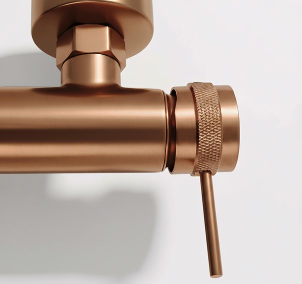 Bateria Wannowa LUNGO Grip Miedź Szczotkowana