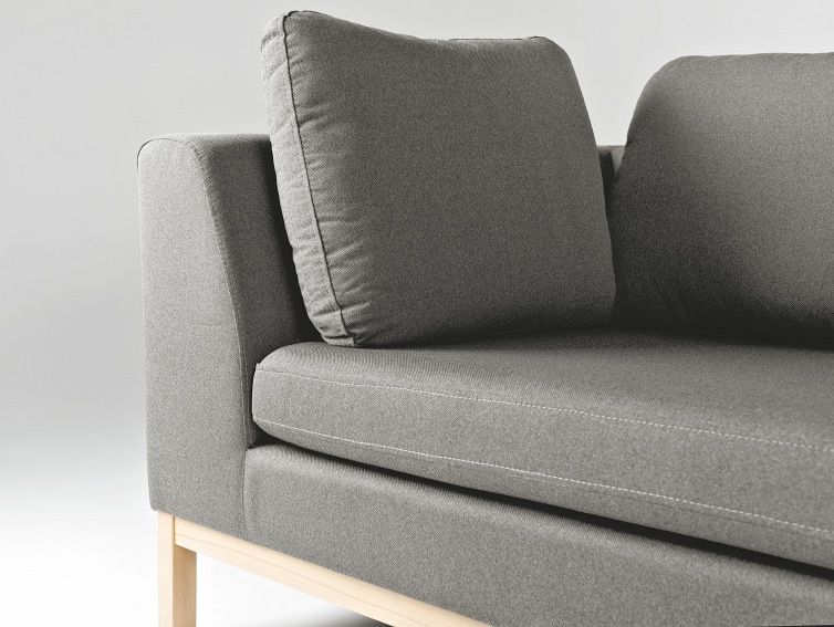 Sofa 2 os. Ambient Wood 171x98x67 Kwarc/Naturalny
