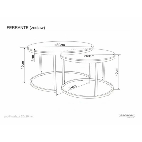 Ława FERRANTE K Beż Mat/Kaszmir