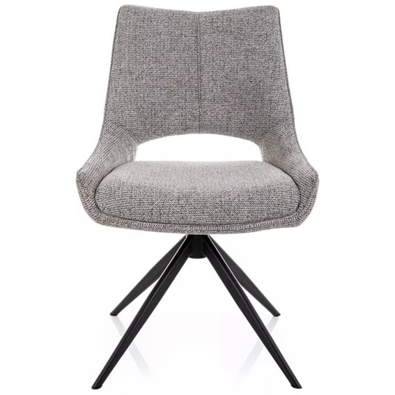 Krzesło FINO I Szary/Czarny Mat