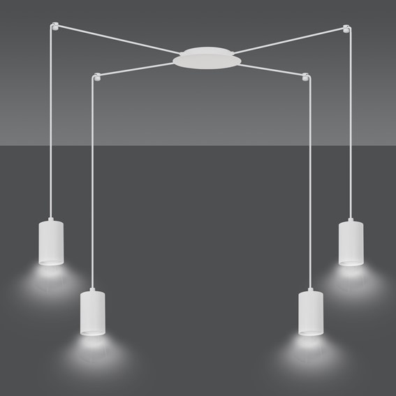 Lampa Wisząca TRAKER 4 Biały