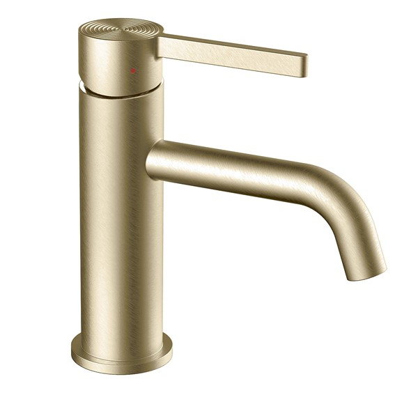 Bateria Umywalkowa Niska FOSTER Złoty Szczotkowany