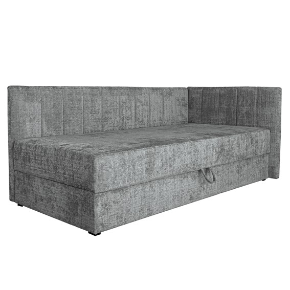 Łóżko RICKY z Pojemnikiem 90x200 cm Popielaty