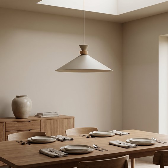 Lampa Wisząca OLIVO 1L Beżowy