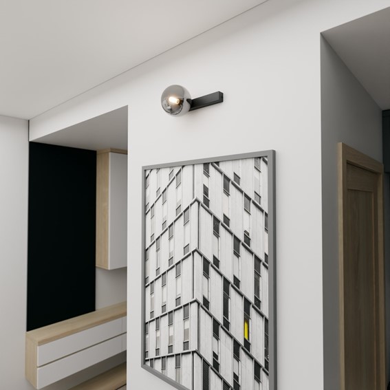 Lampa Sufitowa FIT 1 Czarny/Grafitowy