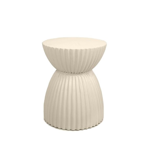 Stolik TURNO Fi36cm Beżowy