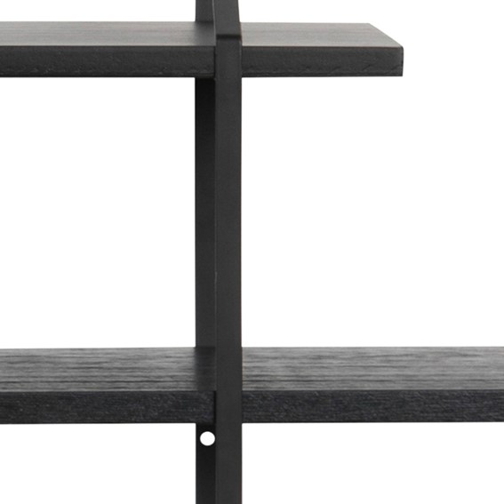 Półka BELFAST 2 Popielaty Czarny