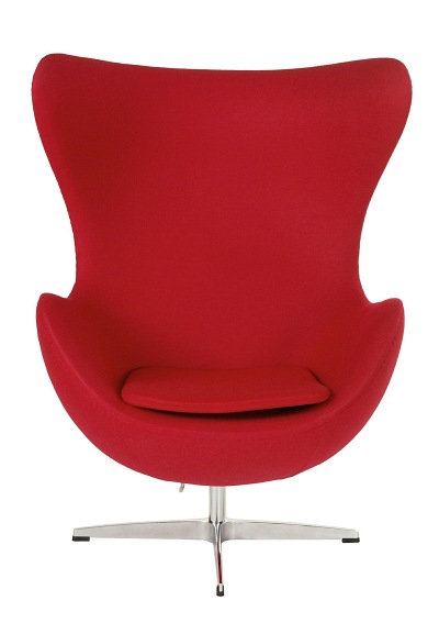 Fotel Jajo 66x78x106 Czerwony Kaszmir Premium 24