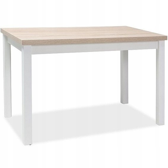 Stół ADAM 100x60 Biały Mat/Dąb Sonoma