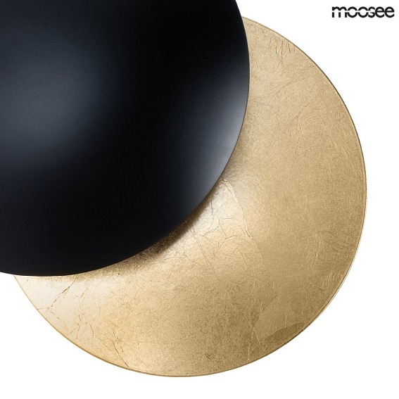 Lampa Ścienna ECLISE Złoty/Czarny