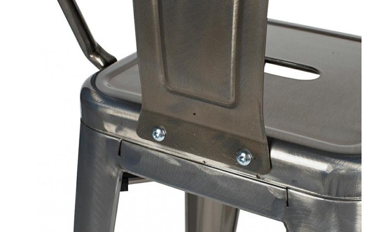 Krzesło Barowe TOWER BACK 66 Szary