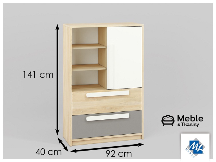 Komoda DROP 07 Szary