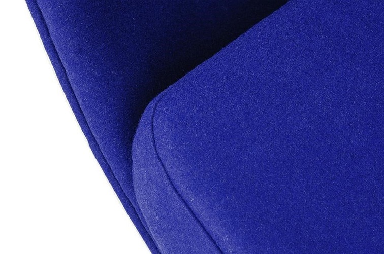 Fotel BALL Biało Niebieski